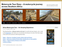 Tablet Screenshot of motorcycletourdiary.com